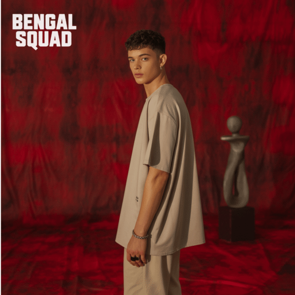 BENGAL SQUAD Oversized Graphic T-Shirt – Ocean Blue (Copy)