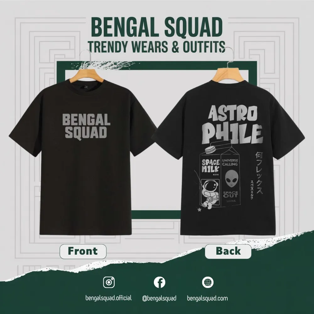 astronaut Dropsholder unisex t-shirt 200 gsm premium cotton minimal print