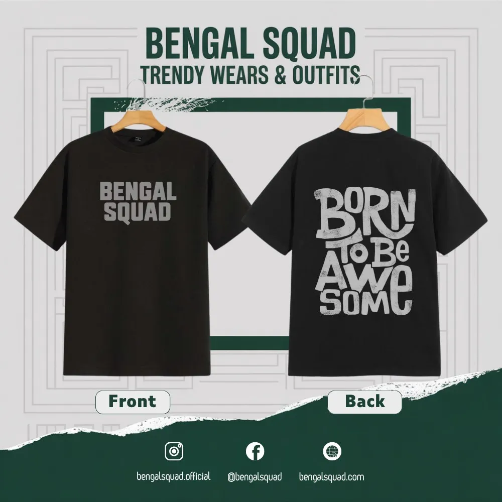 Awsome Dropsholder unisex t-shirt 200 gsm premium cotton minimal print