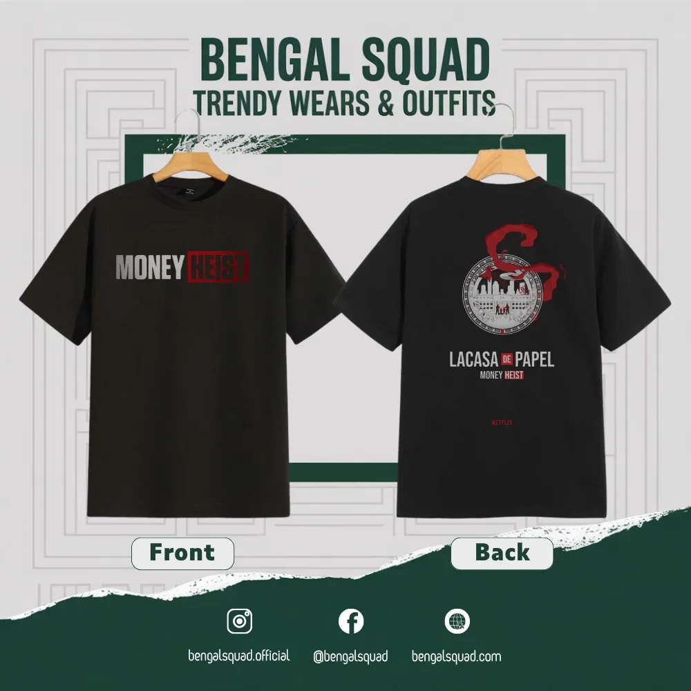 Money-Heist-01 Dropsholder unisex t-shirt 200 gsm premium cotton minimal print