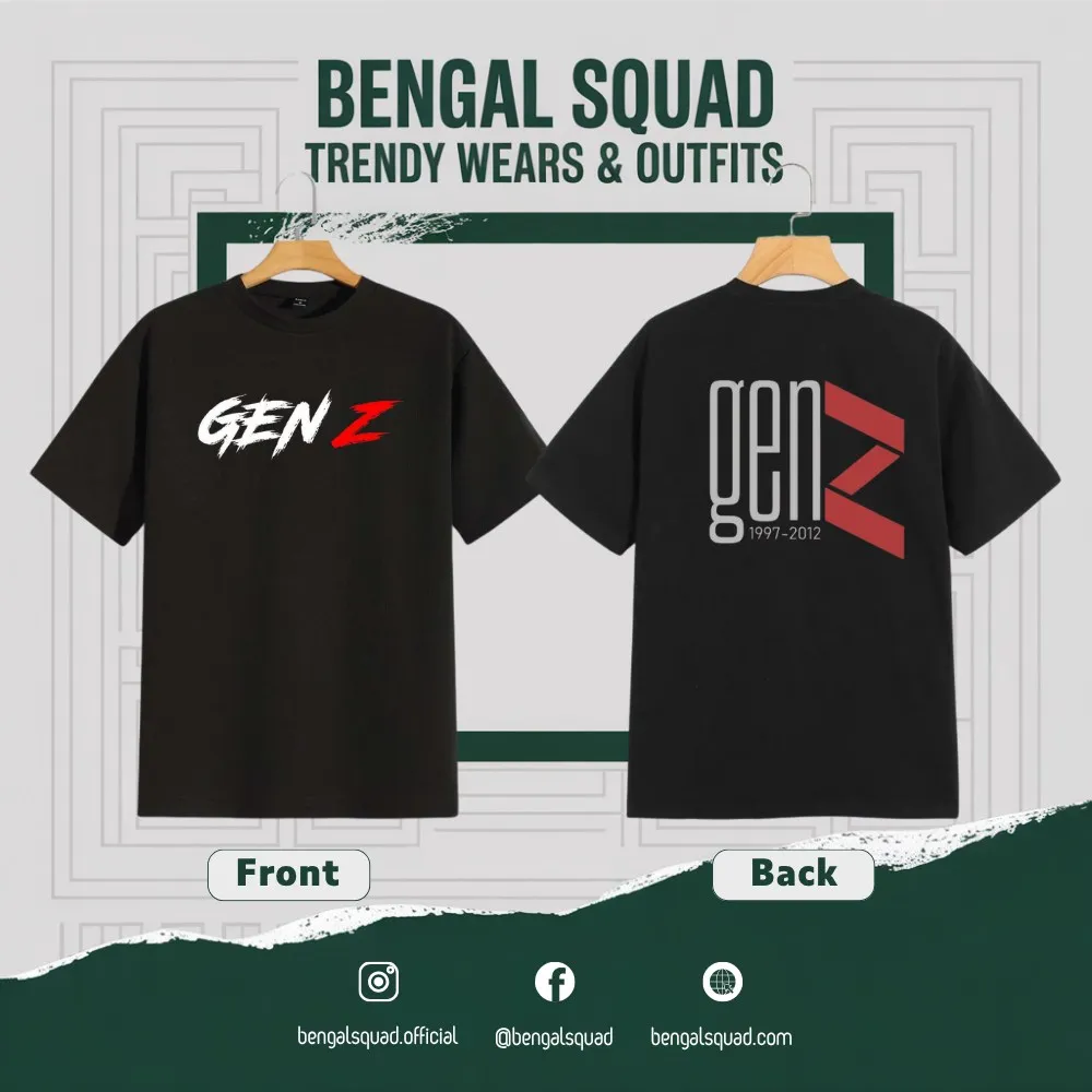 Gen-Z=01 Dropsholder unisex t-shirt 200 gsm premium cotton minimal print