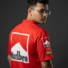 Marlboro premium red polo t-shirt made with 230 GSM heavyweight cotton and DTF print