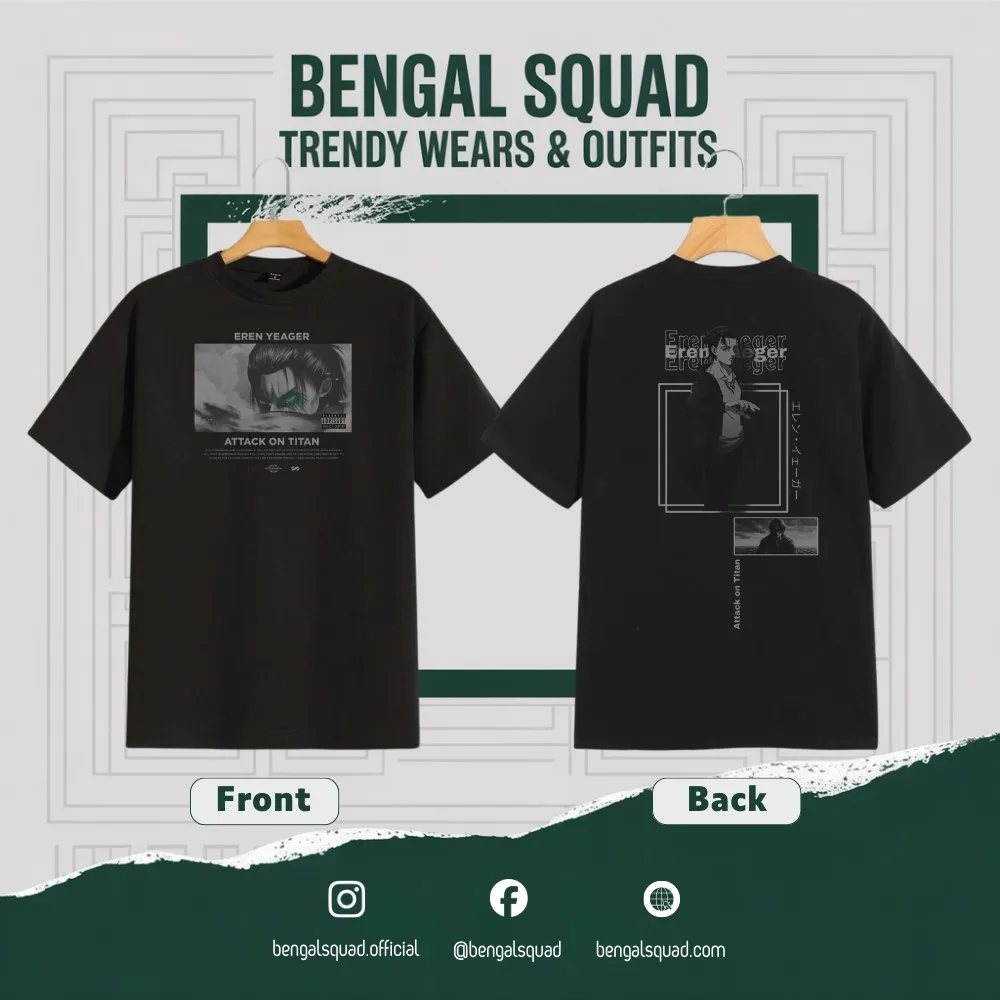 buy new Eren Yeagar Dropsholder unisex t-shirt 200 gsm