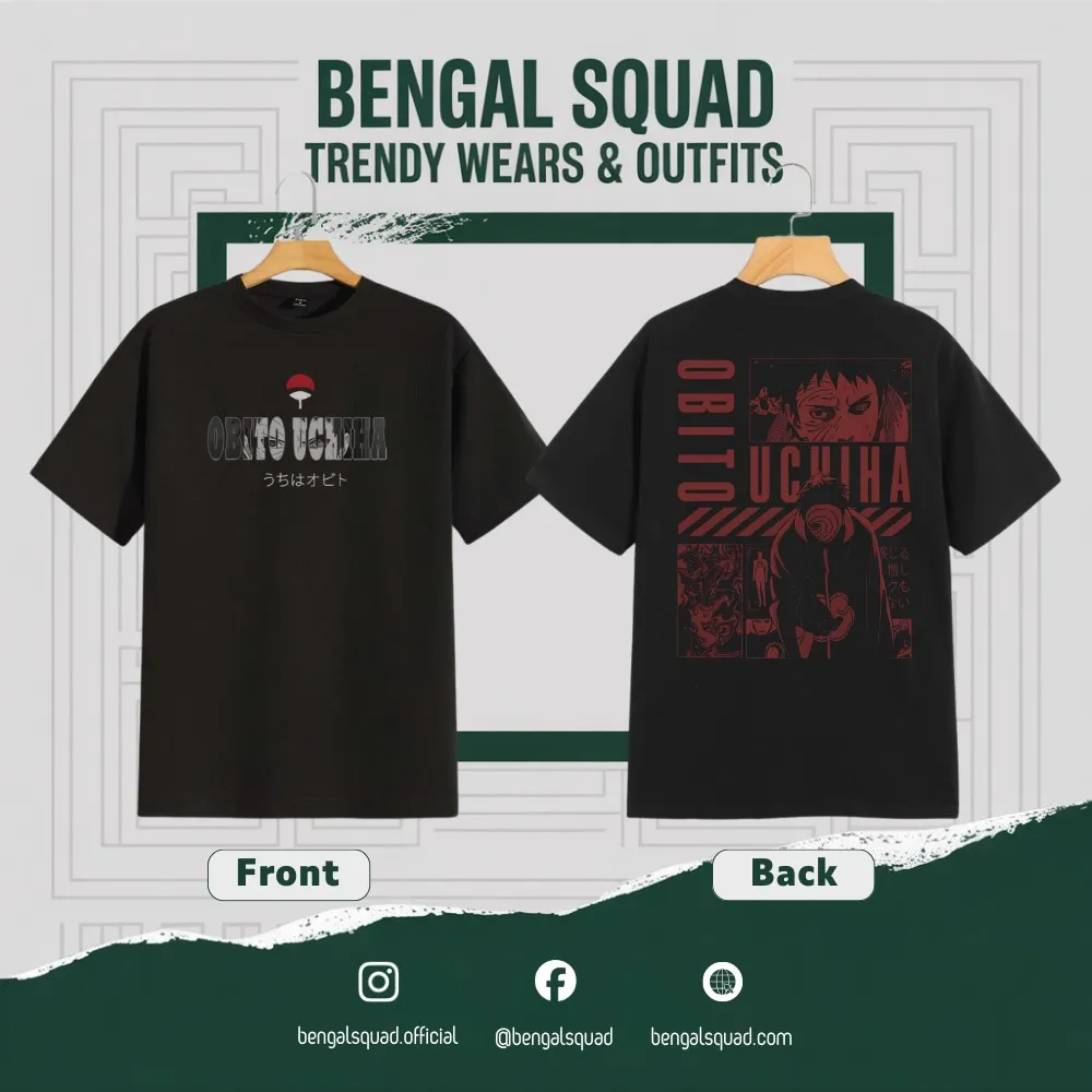 buy new Obito Uciha Dropsholder unisex t-shirt 200 gsm